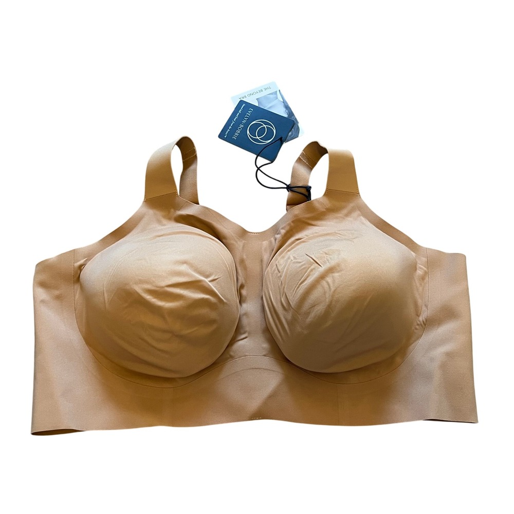 Evelyn & Bobbie The Beyond Bra Mica Tan Wireless Seamless Support 3XL NEW